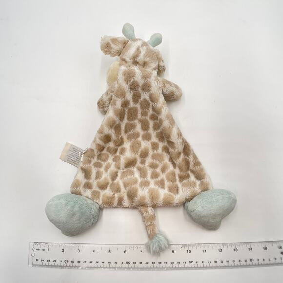 Nat & Jules Demdaco Giraffe Mint Green Big Feet Lovey Luxurious Baby Colby 2014 - Picture 4 of 7